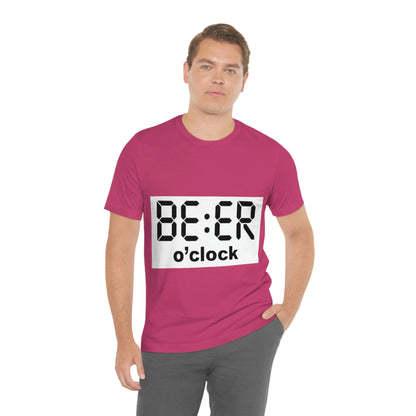 Beer O' Clock, , Unisex Jersey Short Sleeve Tee