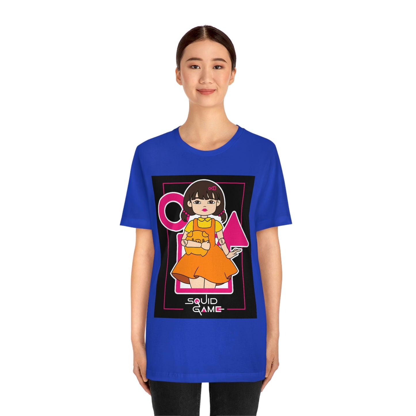 Quid Game Girl, It Cover Unisex Jersey Short Sleeve Tee