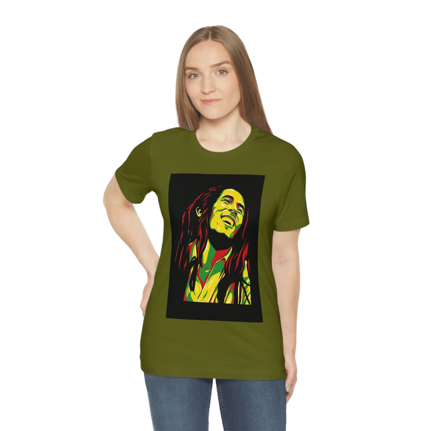 Raggae Music Legend , Unisex Jersey Short Sleeve Tee