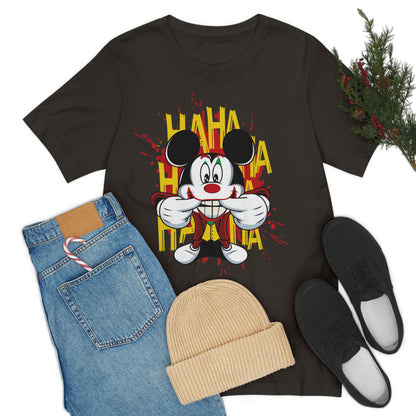 Ha Ha Ha Mickey, Unisex Jersey Short Sleeve Tee