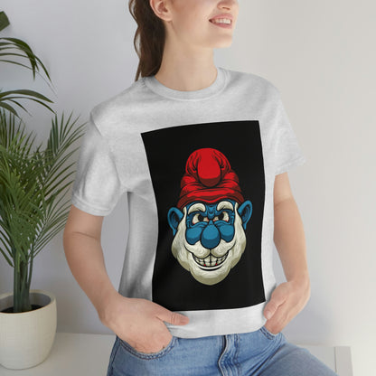 Feisty Smurf, Unisex Jersey Short Sleeve Tee