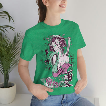 Geisha Girl, Unisex Jersey Short Sleeve Tee