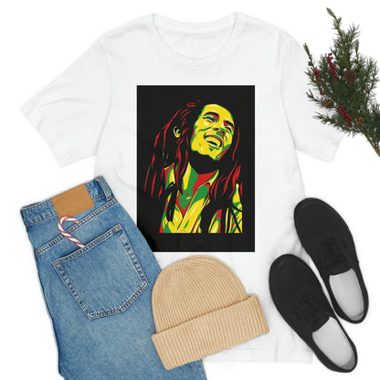 Raggae Music Legend , Unisex Jersey Short Sleeve Tee