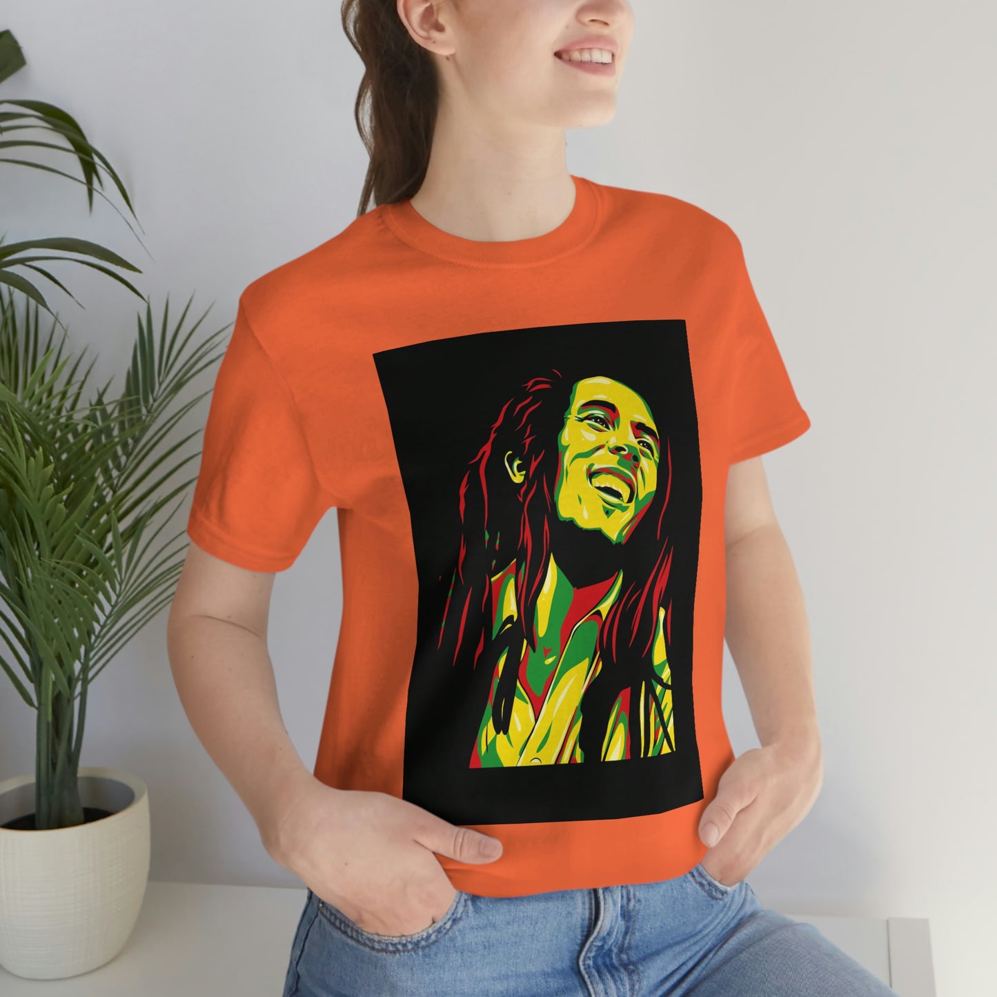 Raggae Music Legend , Unisex Jersey Short Sleeve Tee