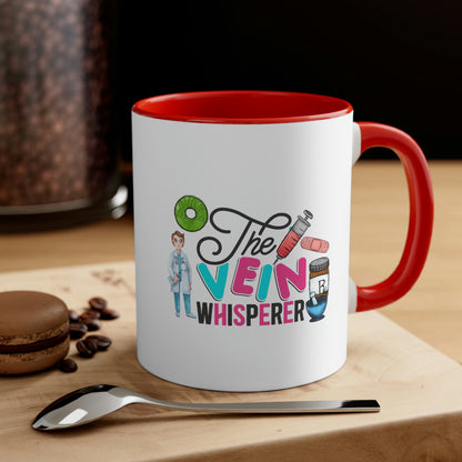 Nurse, Rn, Male 3, The Vein Whisperer, Coffee Mug, 11oz