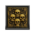 Classic Metal Colors Multi Gothic Skulls Jewelry Box Jewelry Box