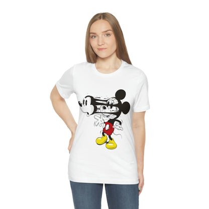 Losing Face Mickey, Unisex Jersey Short Sleeve Tee