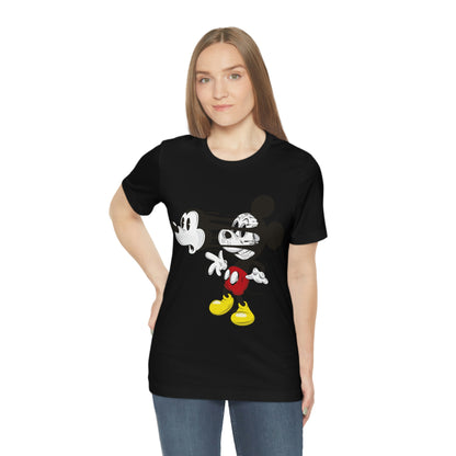 Losing Face Mickey, Unisex Jersey Short Sleeve Tee