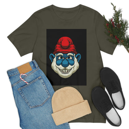 Feisty Smurf, Unisex Jersey Short Sleeve Tee