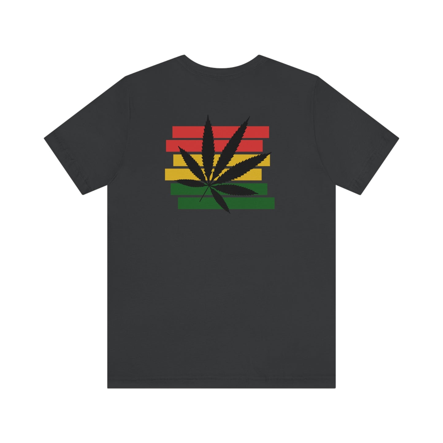 Pot Leaf With Classic Colors, Yellow, Green, Yellow, Unisex Jersey Short Sleeve Tee