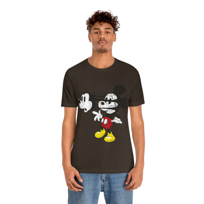 Losing Face Mickey, Unisex Jersey Short Sleeve Tee