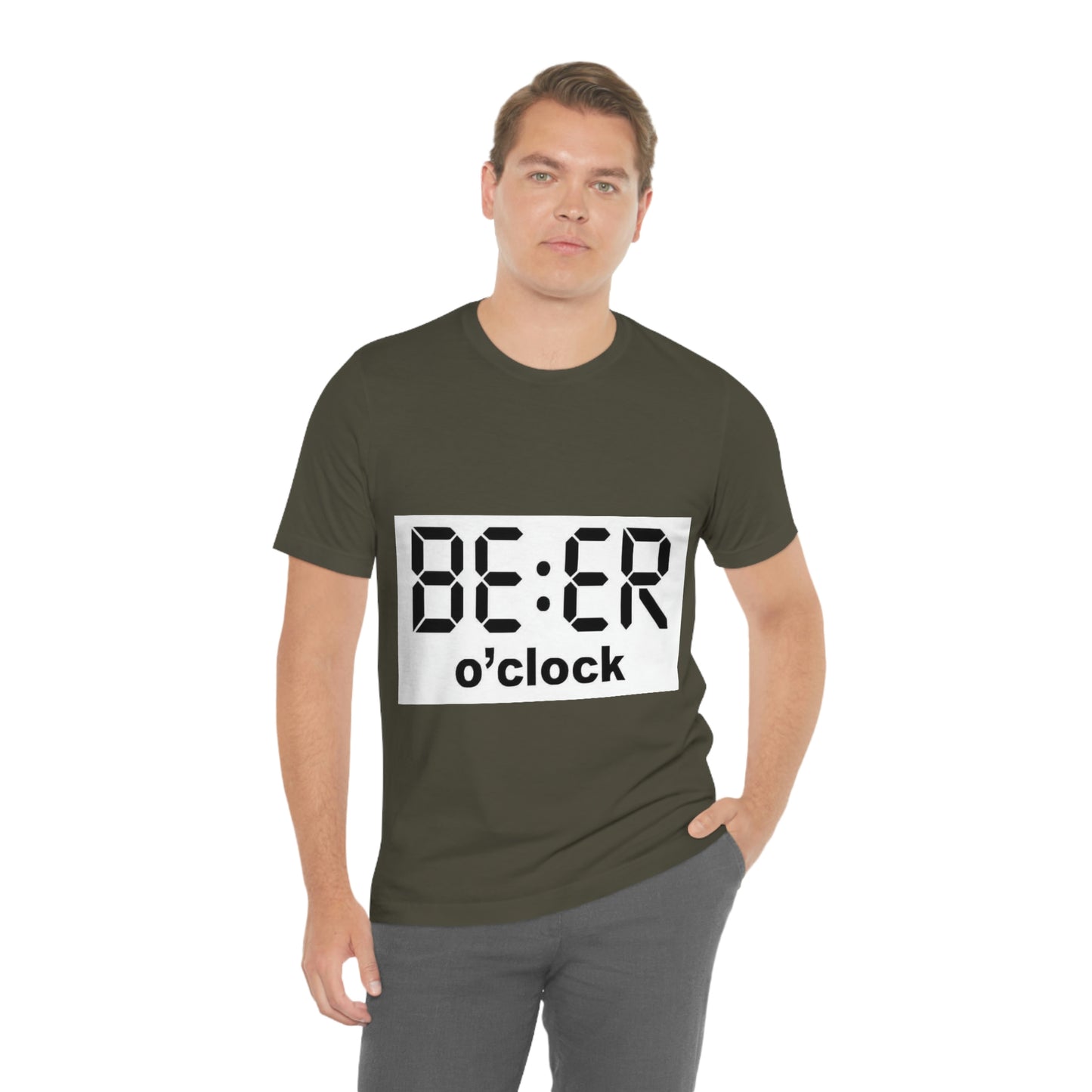 Beer O' Clock, , Unisex Jersey Short Sleeve Tee