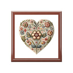 Intricate Hearts by Heron Lake Print 1 Jewelry Box