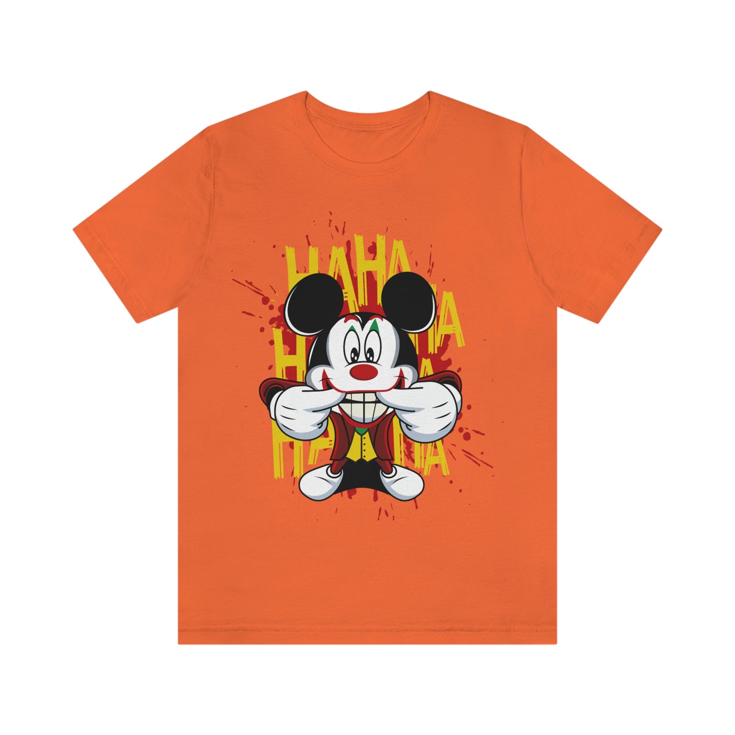 Ha Ha Ha Mickey, Unisex Jersey Short Sleeve Tee