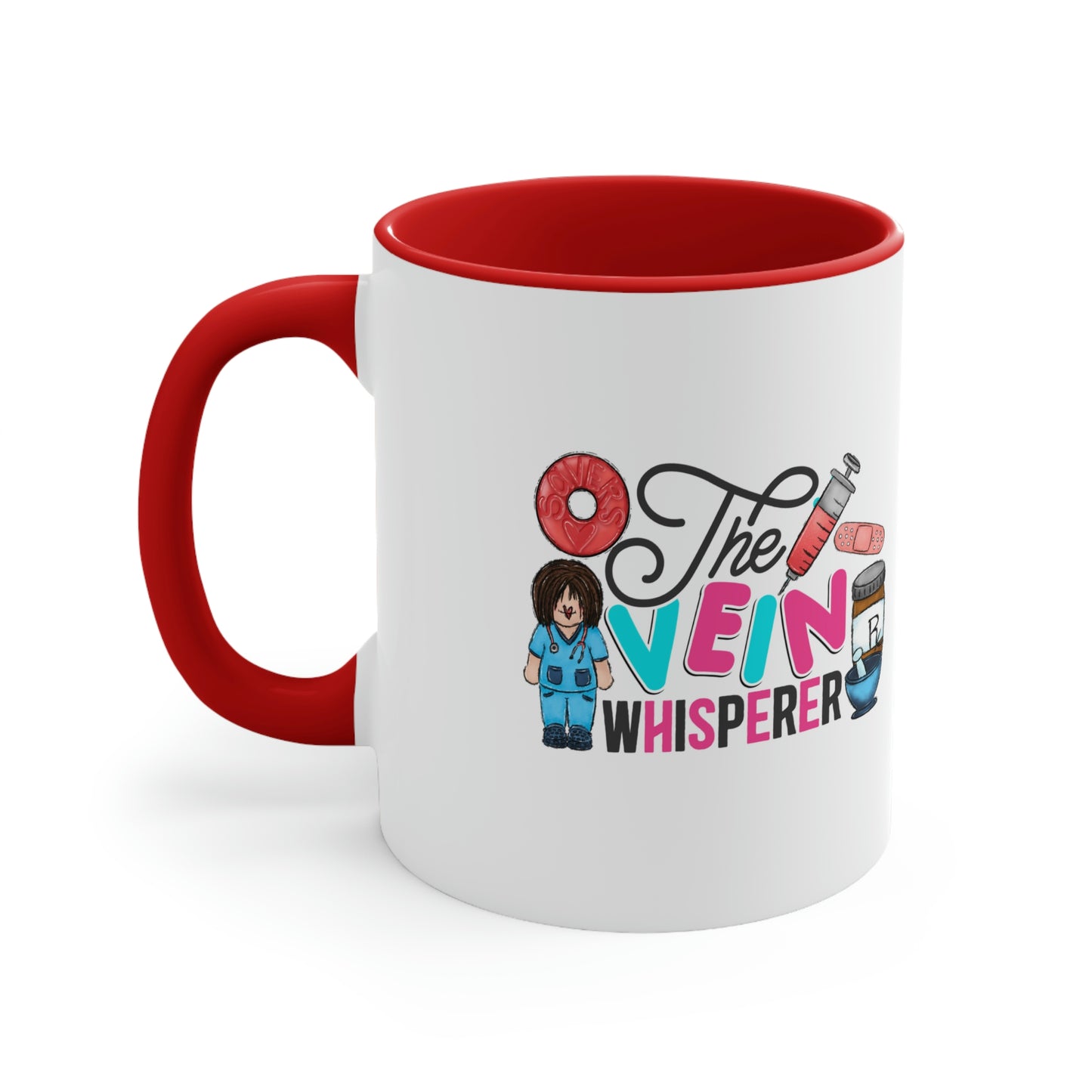 Nurse, Rn, Female 2, The Vein Whisperer, Coffee Mug, 11oz