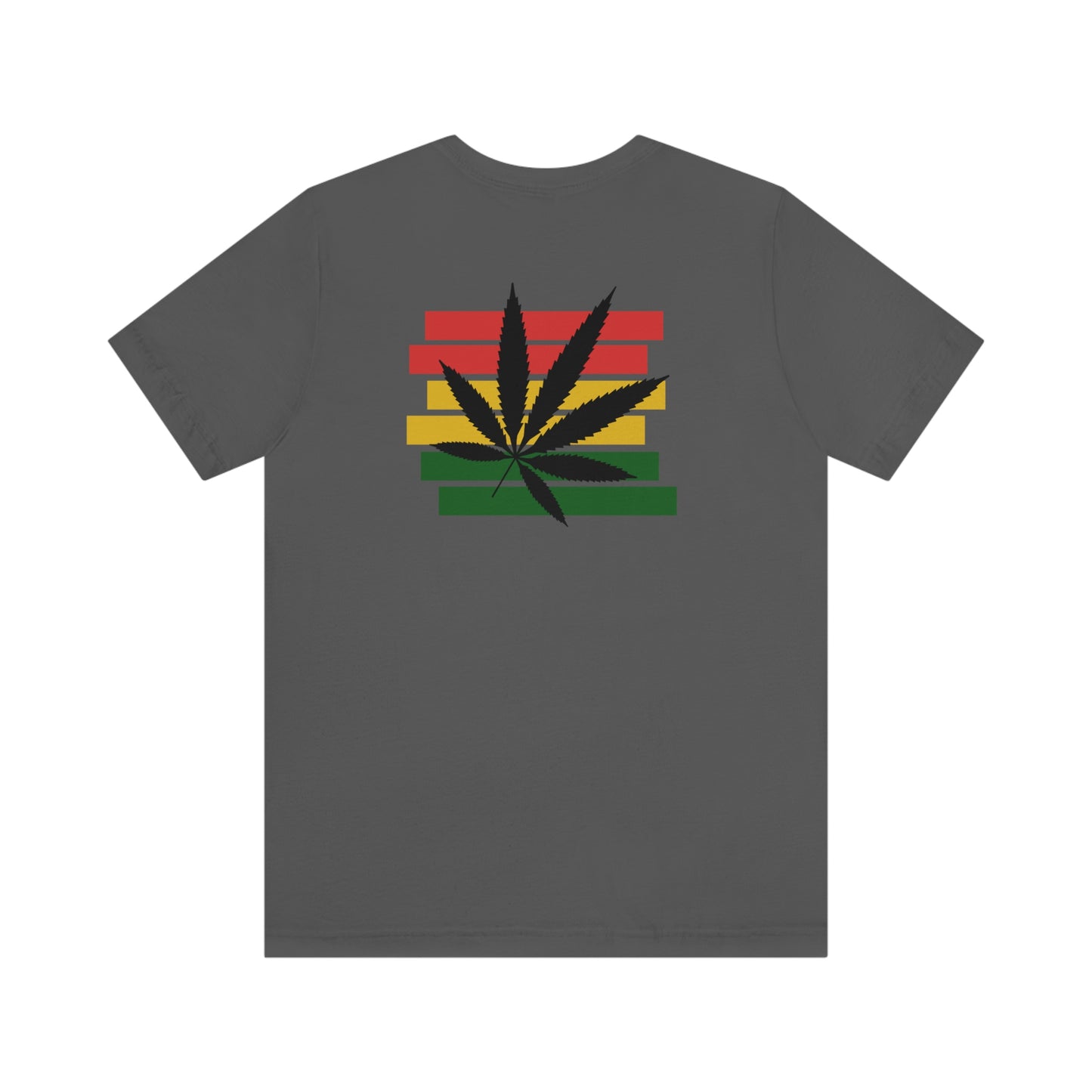 Pot Leaf With Classic Colors, Yellow, Green, Yellow, Unisex Jersey Short Sleeve Tee