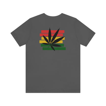 Pot Leaf With Classic Colors, Yellow, Green, Yellow, Unisex Jersey Short Sleeve Tee