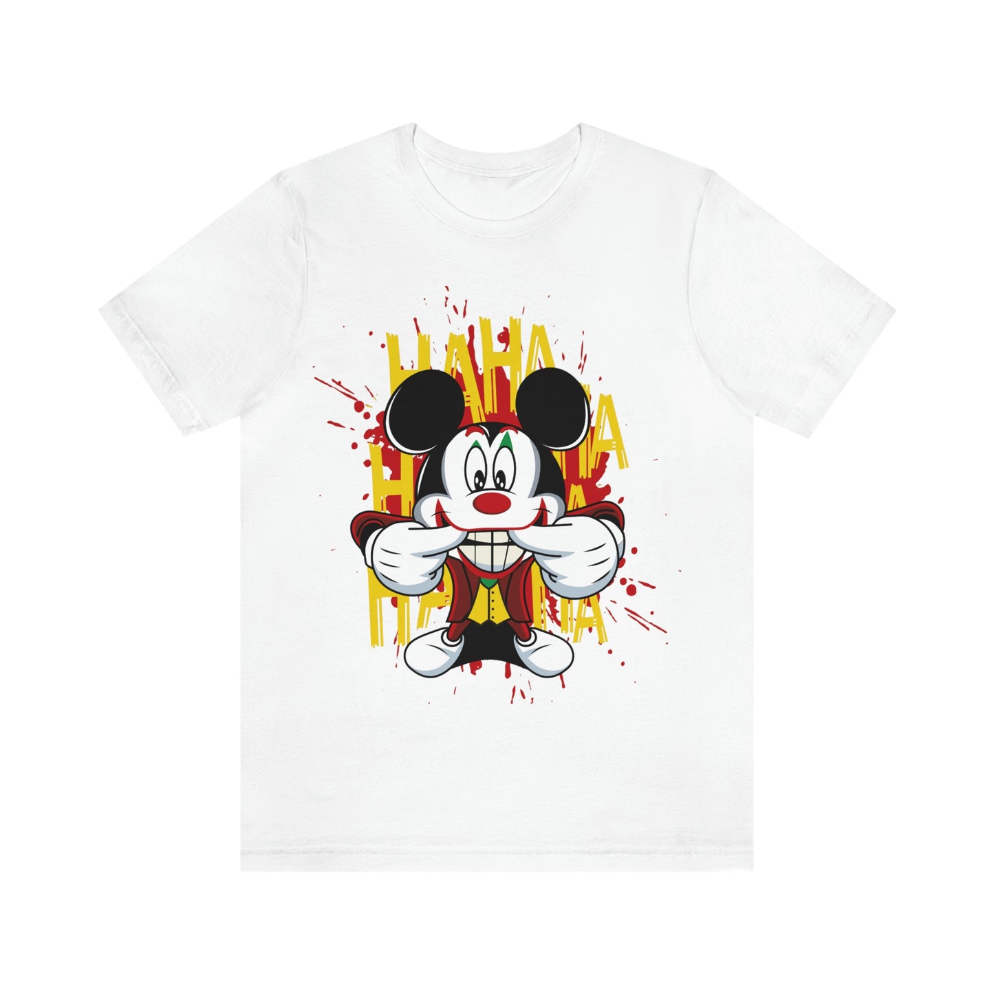 Ha Ha Ha Mickey, Unisex Jersey Short Sleeve Tee