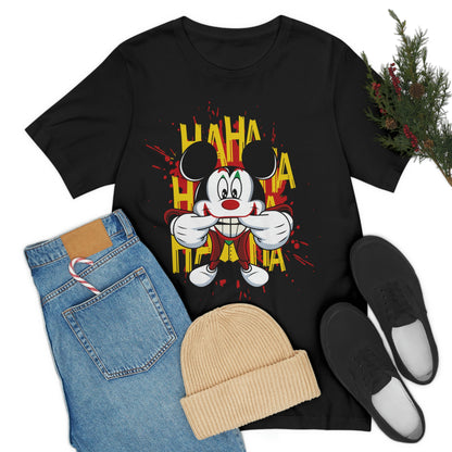 Ha Ha Ha Mickey, Unisex Jersey Short Sleeve Tee