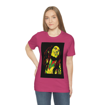 Raggae Music Legend , Unisex Jersey Short Sleeve Tee