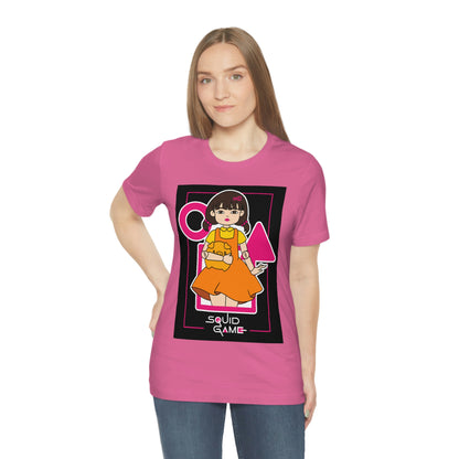 Quid Game Girl, It Cover Unisex Jersey Short Sleeve Tee