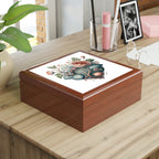 Intricate Hearts by Heron Lake Print 5 Jewelry Box