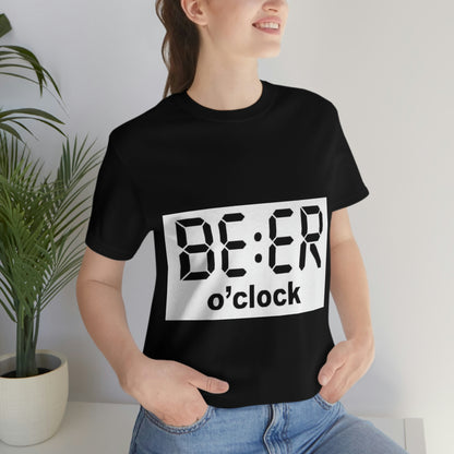 Beer O' Clock, , Unisex Jersey Short Sleeve Tee