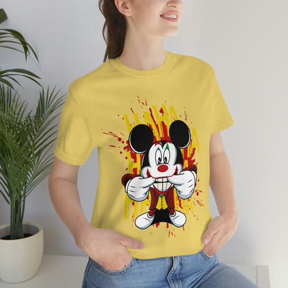 Ha Ha Ha Mickey, Unisex Jersey Short Sleeve Tee