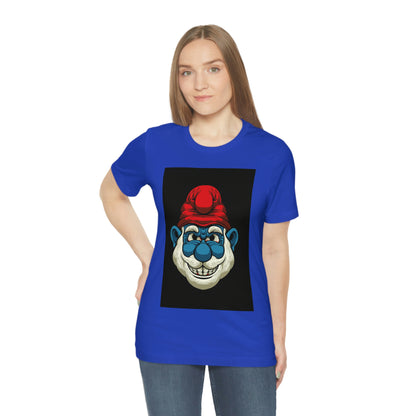 Feisty Smurf, Unisex Jersey Short Sleeve Tee