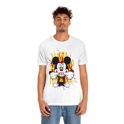 Ha Ha Ha Mickey, Unisex Jersey Short Sleeve Tee