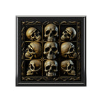 Grey Multi Gothic Skulls Jewelry Box Jewelry Box