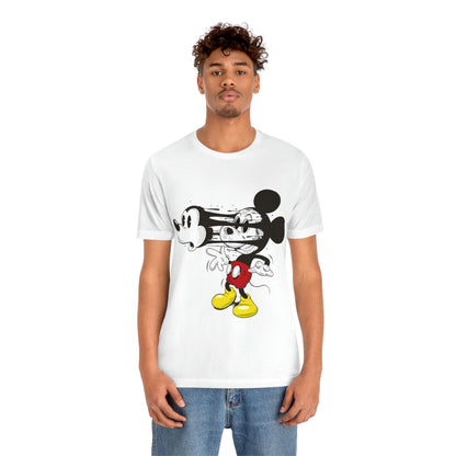 Losing Face Mickey, Unisex Jersey Short Sleeve Tee