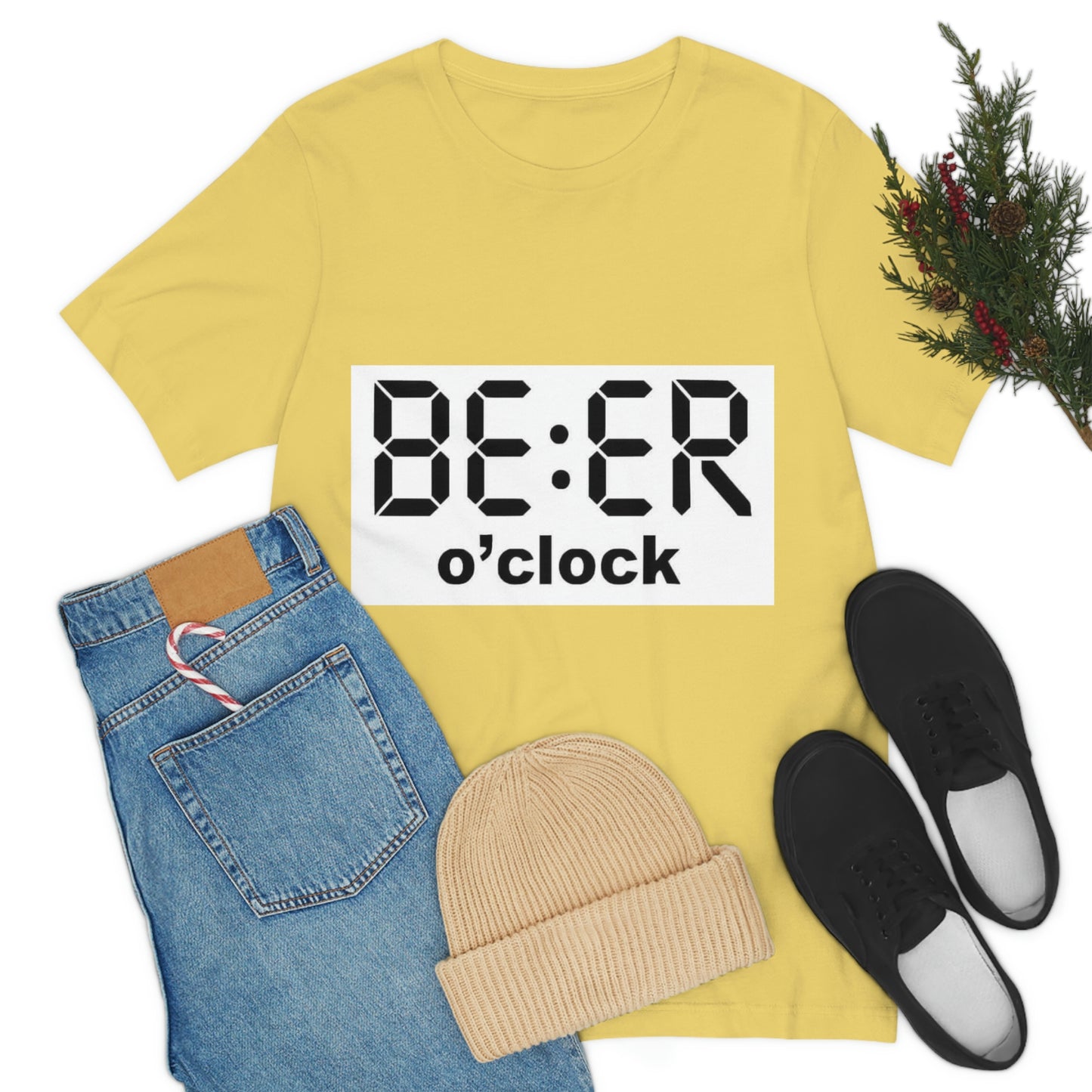 Beer O' Clock, , Unisex Jersey Short Sleeve Tee