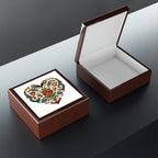 Intricate Hearts by Heron Lake Print 3 Jewelry Box