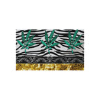 Gold And Zebra White And Black Marijuana Pot Weed Leaf 420 Weed Pot Marijuana Leaf Outdoor Rug
