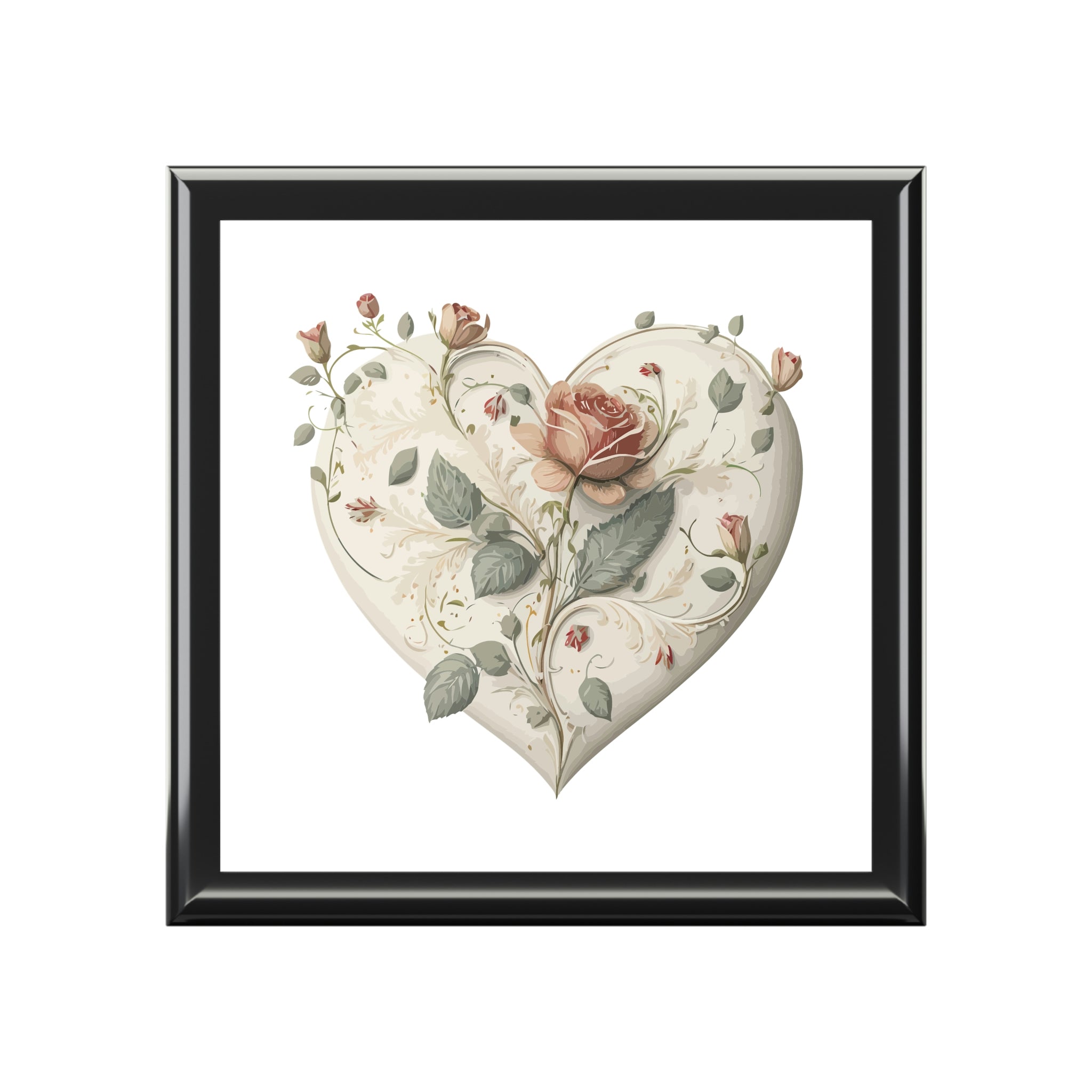 Intricate Hearts by Heron Lake Print 2 Jewelry Box
