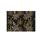 Gold And Zebra Marijuana Pot Weed Leaf 420 Marijuana Leaf Outdoor Rug