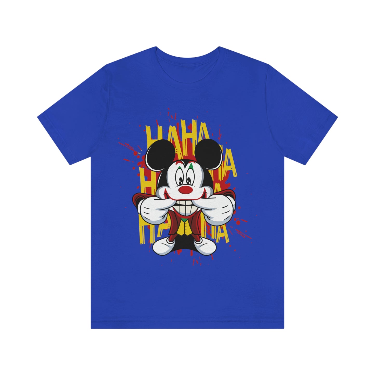 Ha Ha Ha Mickey, Unisex Jersey Short Sleeve Tee