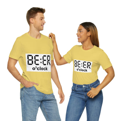 Beer O' Clock, , Unisex Jersey Short Sleeve Tee