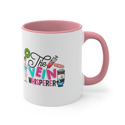 Nurse, Rn, Female 3, The Vein Whisperer, Coffee Mug, 11oz