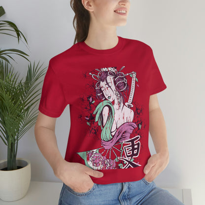 Geisha Girl, Unisex Jersey Short Sleeve Tee