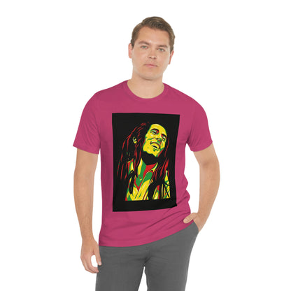 Raggae Music Legend , Unisex Jersey Short Sleeve Tee