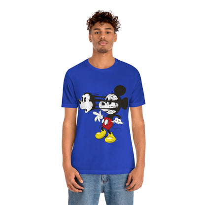 Losing Face Mickey, Unisex Jersey Short Sleeve Tee