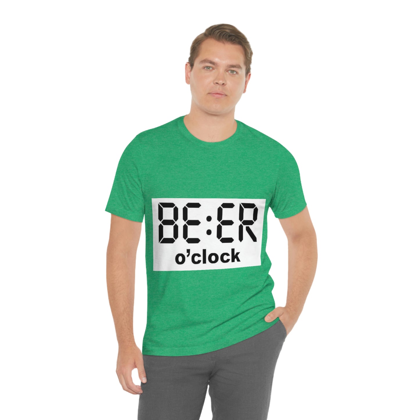 Beer O' Clock, , Unisex Jersey Short Sleeve Tee