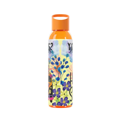 You Good Sis ? Mental Health Awareness Hippie Chic , Yellow Background Sky Water Bottle