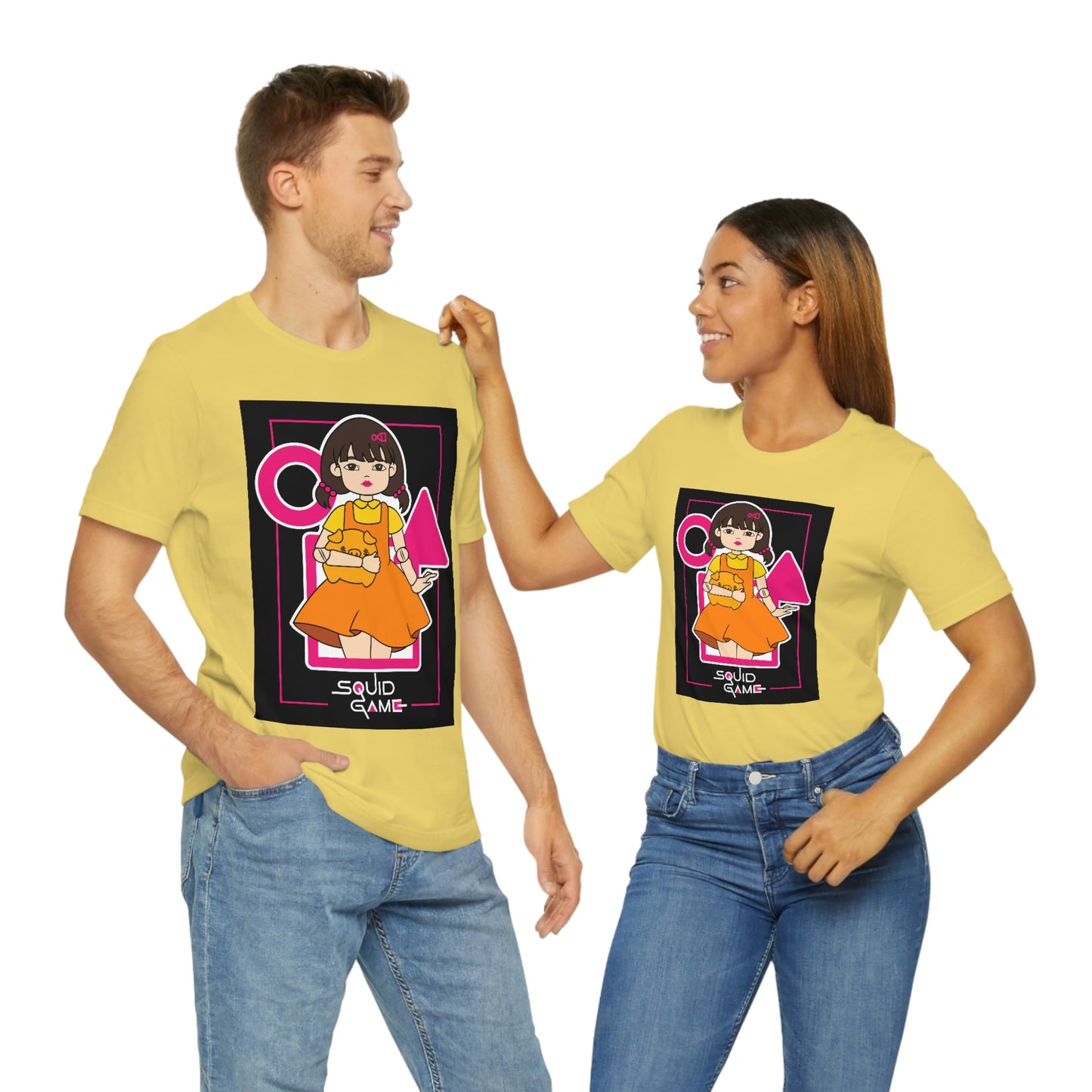 Quid Game Girl, It Cover Unisex Jersey Short Sleeve Tee