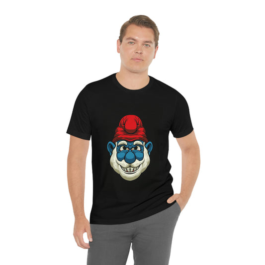 Feisty Smurf, Unisex Jersey Short Sleeve Tee