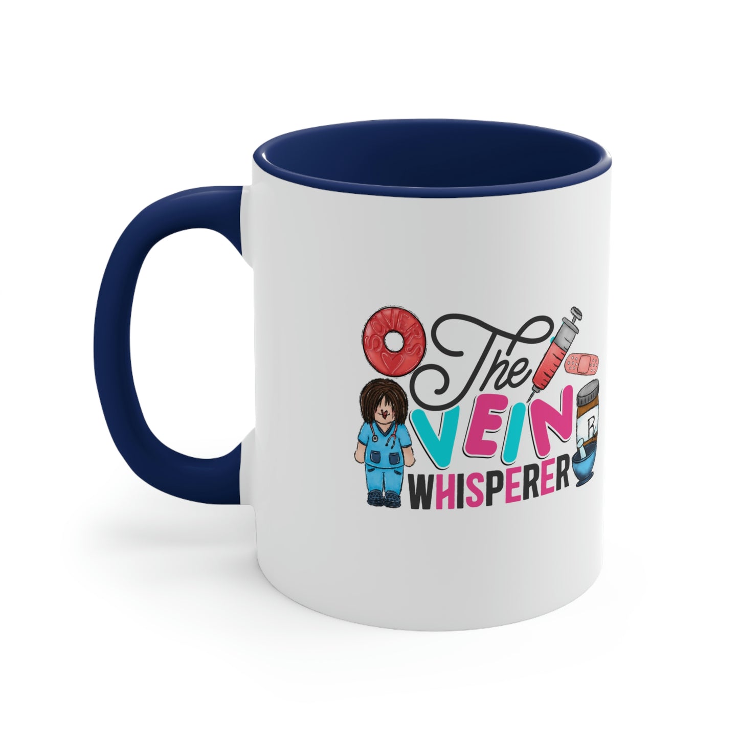 Nurse, Rn, Female 2, The Vein Whisperer, Coffee Mug, 11oz