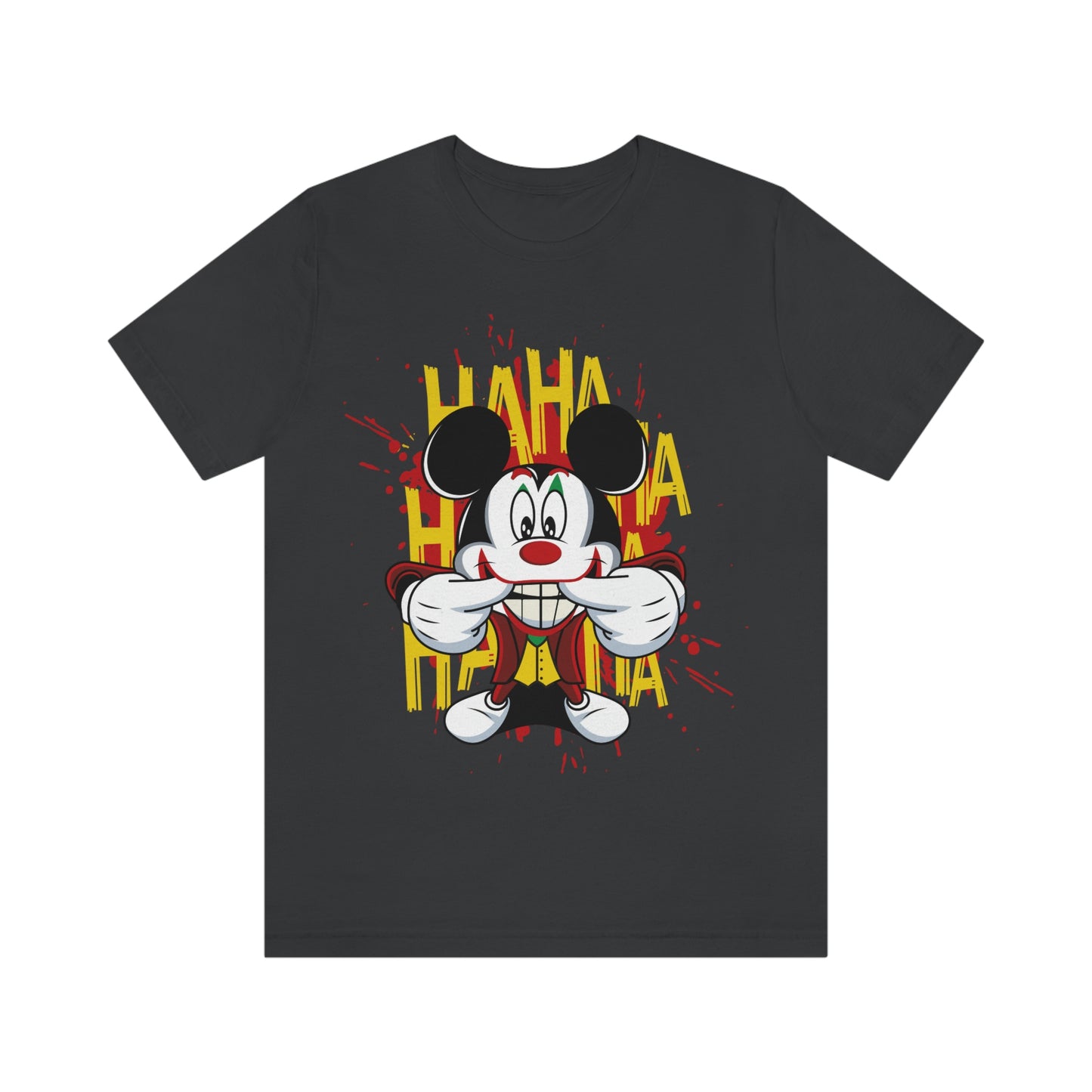 Ha Ha Ha Mickey, Unisex Jersey Short Sleeve Tee