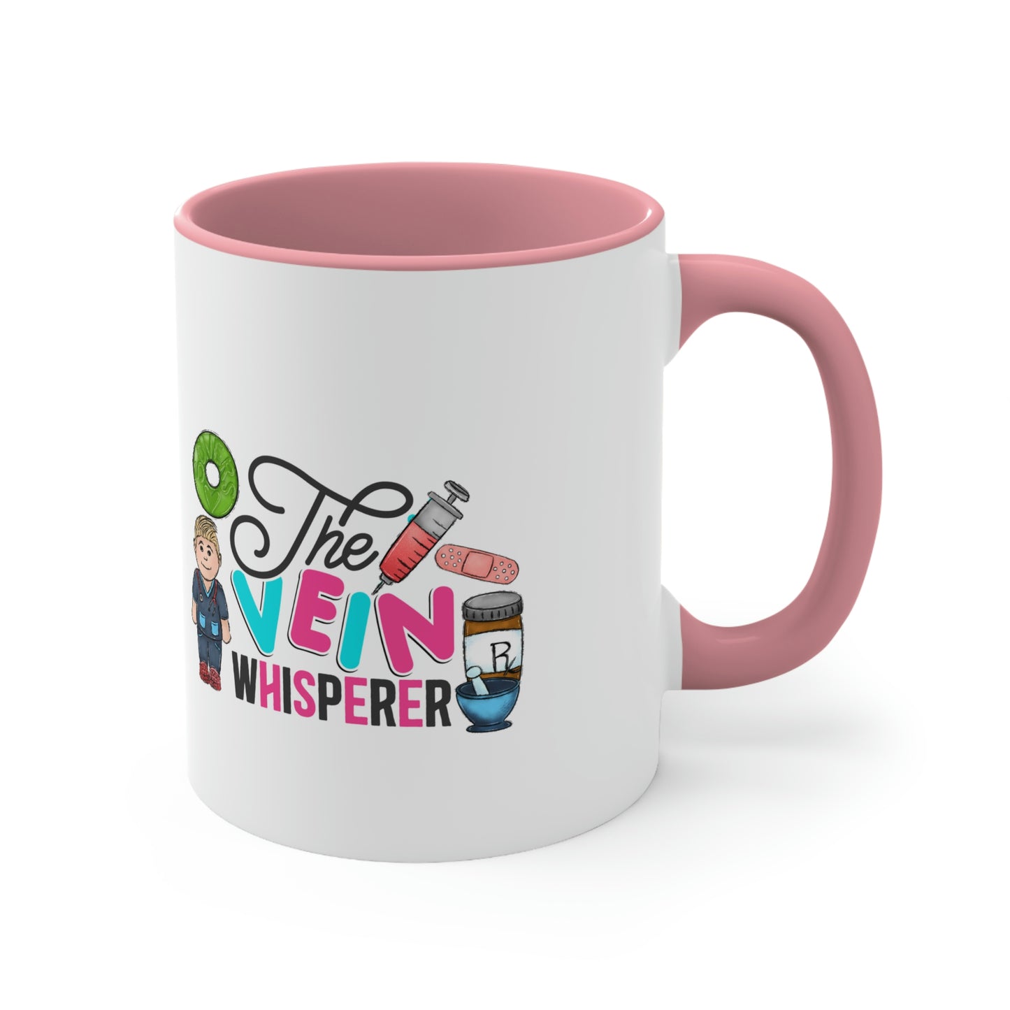 Nurse, Rn, The Vein Whisperer, Male Coffee Mug, 11oz